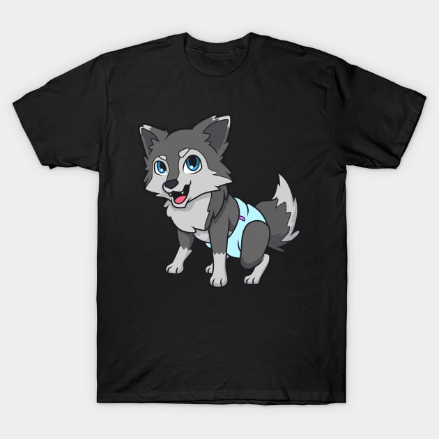 Kawaii Baby Dog T-Shirt by Modern Medieval Design